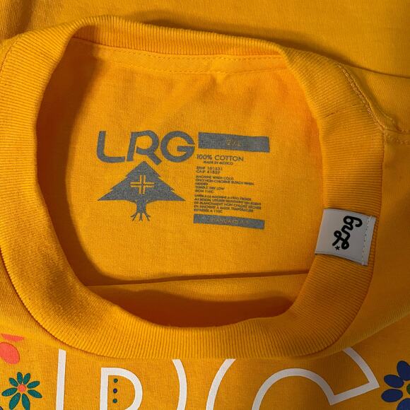 LRG Short Sleeve T-Shirt in Yellow size 2XL - Picture 5 of 7